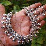 KOLHAPURI STYLE' GERMAN SILVER OXIDIZED TRENDY NECKLACE  SOLD BY PER PIECE PACK
