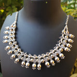 KOLHAPURI STYLE' GERMAN SILVER OXIDIZED TRENDY NECKLACE  SOLD BY PER PIECE PACK