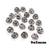100 Pcs Pack Alloy Oxidized Bead Cap for jewellery making