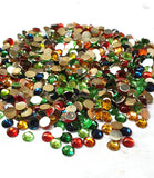 Crystal finish Rhinestones Mix Color Round Shape 6mm Size 1440 Pieces Pack