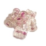 10/Pcs Pkg. Vintage, old rare Beads in Size About 18x20MM Pink Color