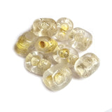 10/Pcs Pkg. Vintage, old rare Beads in Size About 16x18MM Yellow Color