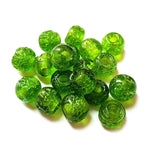 10/Pcs Pkg. Vintage, old rare Beads in Size About 14MM Green Color