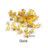 200 PCS TIP FOLD CRIMP FIT FOR 2MM AND 2.5MM THREADS/CORDS
