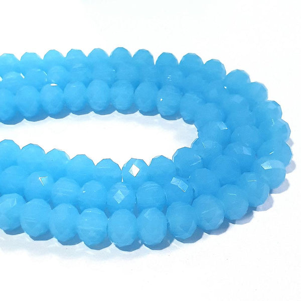 Glass Crystal Beads, 8x6mm, 16 Inch Strand -B951 » Hemp Beadery