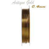 26 GAUGE CRAFT WIRE PER ROLL/SPOOL MADE IN MADE IN KOREA IMPORTED HIGH QUALITY antique gold PLATED NON TARNISH