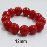 10 Pcs Pack Size about 12mm,Round, Resin Beads, Red Color,