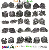 Unbeatable Price Earring Making Studs,Sold 20 pair Pair Pack Combo
Randomly Given (Silver Oxidized)
