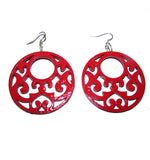Fashion Earrings Bold and Beautiful !. Metarial:- Wood, size about 60mm