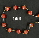 10 Pieces Pack,12mm, Fine Selections of Handworked Meena Beads.