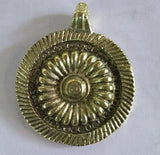 50 mm, Aluminum Pendants Antiqued Gold, sold by Per Piece