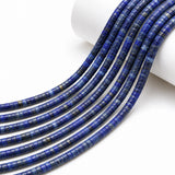 Natural Lapis Lazuli Heishi Disc Beads 4x2mm – Genuine Semi Precious Gemstone Spacer Beads, 15 Inch Strand, Approx. 150–154 Beads