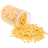 2000 PIECES PACK' 6 MM APPROX YELLOW COLOR FIMO POLYMER BEADS