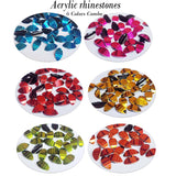 Combo Pack, Acrylic Rhinestones 6 color combo pack for hobby and art crafts