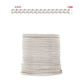 2 meters best quality of thin Shiny Silver plated jewelry making chain