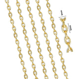 2 Pieces Pack of 75-80 Cm Long Chains Gold Plated Jewelry Making Chain best quality