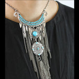 Moon Bead Tussle Necklace