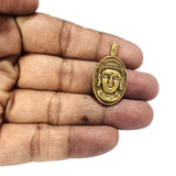 4 Pcs Solid Buddha Charms Pendants Gold Oxidized in size about 18x32mm