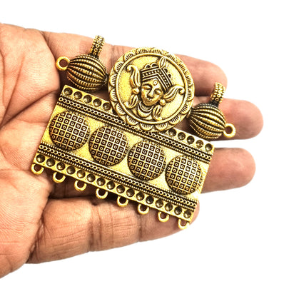 Maa Kali Face Large Pendant Gold, Size about 70mm
