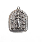 2 Pcs Pkg, Maa Kali Pendants Silver antiqued Jewelry Making Pendant Size about 45mm