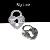 5 Pcs Pkg. Lock Charms Pendants for jewelry making in size about