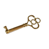 5 Pcs Key Charms for jewelry making Pendants, antique Gold finish in Size about