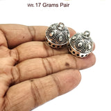 Oxidized Silver Plated Handmade Jhumka Jhumki Earrings Jewelry for women  Per Pair Pkg.