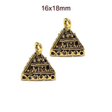 4 Pairs Pkg. Oxidized Gold Plated Handmade Jhumka Jhumki Earrings Jewelry for women