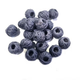 Gray Color20 PCS PACK, ROUND WOVEN COTTON THREAD BEADS SIZE: 10MM~11MM FINE QUALITY BEADS
