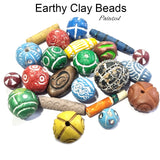 50 Pcs Pack Clay art Terracotta beads Mix  Beads