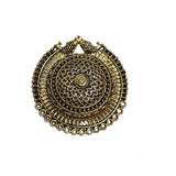 2Pcs Pkg. Gold, German Silver Zinc Alloy Oxidized big size pendant for Jewellery Making in size about 40mm