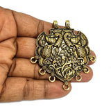 Gold, German Silver Zinc Alloy Oxidized big size pendant for Jewellery Making in size about 55mm