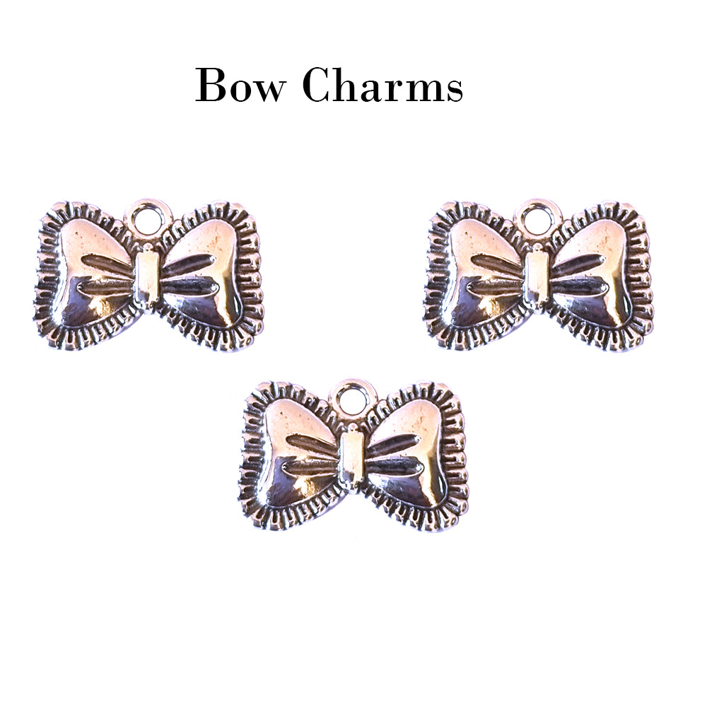 10 Pcs Pkg. Bow Charms for Jewelry making in size about 13x17mm –  Madeinindia Beads