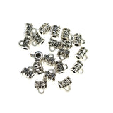50 PCS PACK,10X6MM SIZE, SILVER PLATED, HIGH QUALITY OF PENDANT BAIL FINDING RAW JEWELRY MAKING MATERIALS