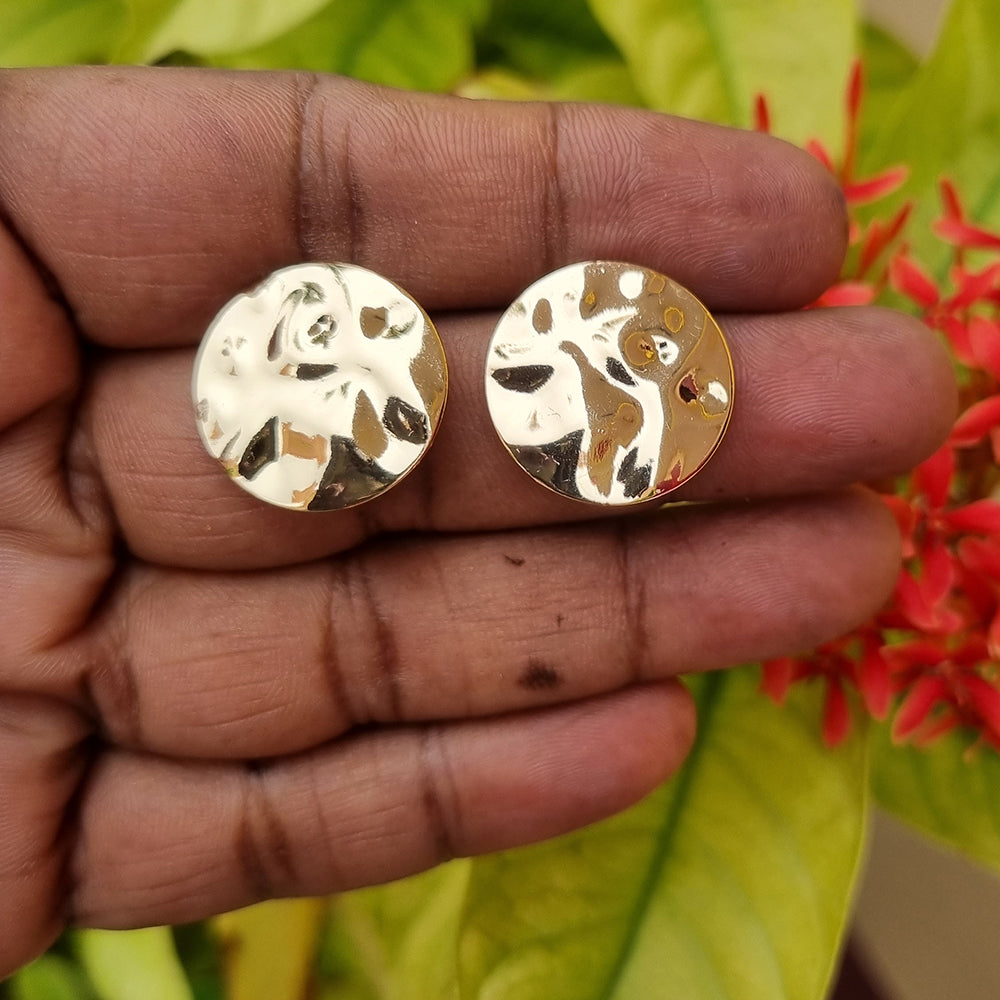 9.0-9.5mm Baroque Golden Cultured South Sea Pearl and 0.51 CT. T.W. Diamond  Huggie Hoop Earrings in 14K Gold | Peoples Jewellers