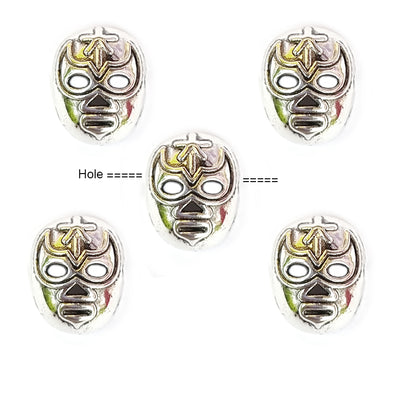 10 Pcs Face Mask beads charms for jewelry making in size about 16x14mm