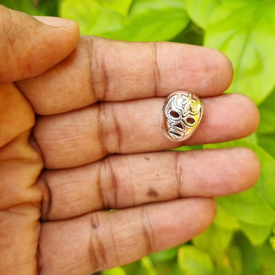 10 Pcs Face Mask beads charms for jewelry making in size about 16x14mm