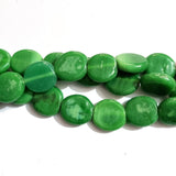 1 Line Flat handmade glass beads approx 28 beads in size about 4x15x5mm
