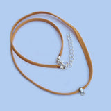 10 Pcs Pkg.  Flat Cotton Cord colorful Choker Necklace various color choice