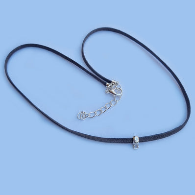 10 Pcs Pkg.  Flat Cotton Cord colorful Choker Necklace various color choice