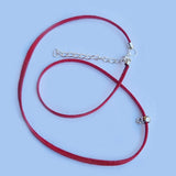 10 Pcs Pkg.  Flat Cotton Cord colorful Choker Necklace various color choice