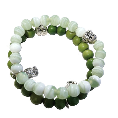 BUY COMBO OR INDIVIDUAL PURPLE AND WHITE FASHION BRACELETS, EASY TO FIT IN HAND