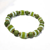 GREEN and white color FASHION BRACELETS, EASY TO FIT IN HAND