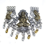 Maa Lakshmi Dual Tone (silver and gold)  German Silver Big Pendant Antiqued tone Sold Per Piece Pack.