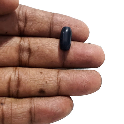 50 Pcs Pkg. Glass Tube  Beads in size about 14x7mm, Black Color