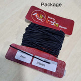 10 Meters, 2mm Size, Round  Black Elastic threads for Mala and Bracelets Making