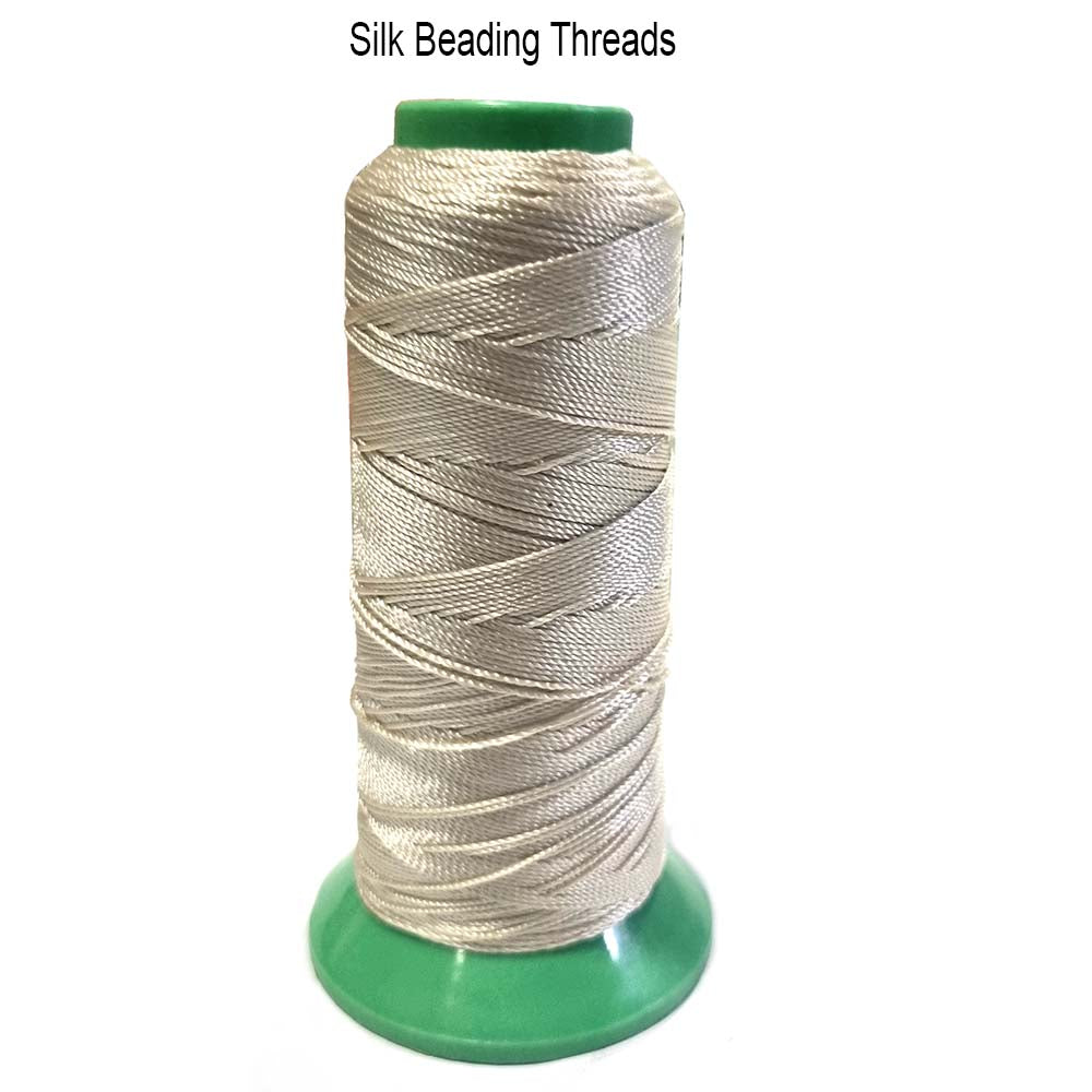 100 Meter Cone Spool Silk beading threads in size about 0.6mm best qua ...