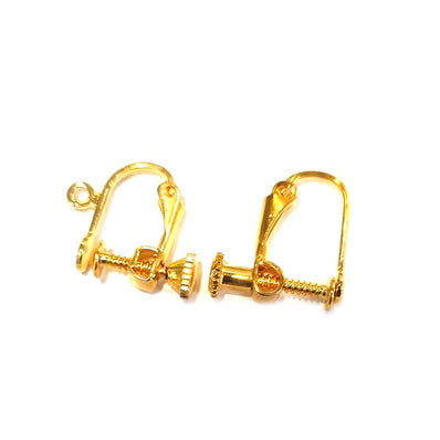 100 x Stainless Steel Earring Hooks Gold Color Tarnish Free