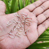 20 Pcs Pkg. Handmade S Hook Jewelry making findings Clasps Lock, Silver plated