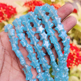 AB Finish Star Shape Glass Beads for Jewelry making in size about 10mm